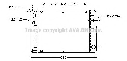 PRASCO PR2015 Radiator, engine cooling